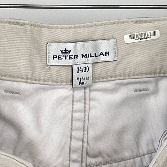 Peter Millar Prima Cotton & Spandex Pants Size 34/30 Tan Khaki - Picture 4 of 5